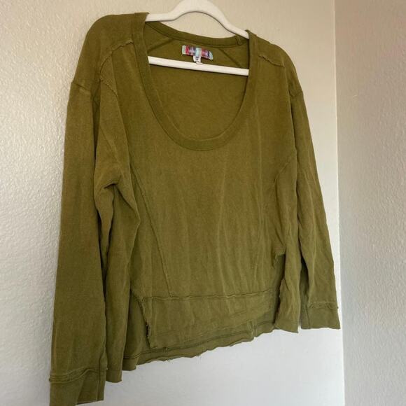Urban Outfitters Scoop Neck Long Sleeve Top - Picture 2 of 4